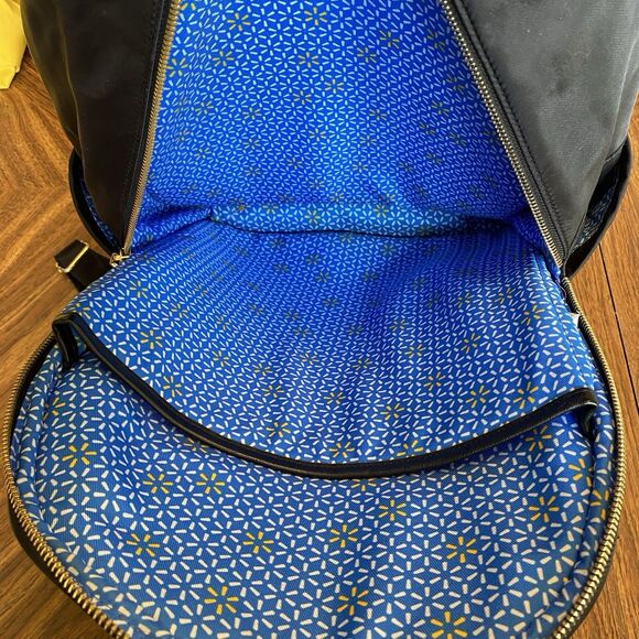 Walmart Spark Employee Uniform Black Backpack Blue Interior Fabric Rare - Picture 8 of 11